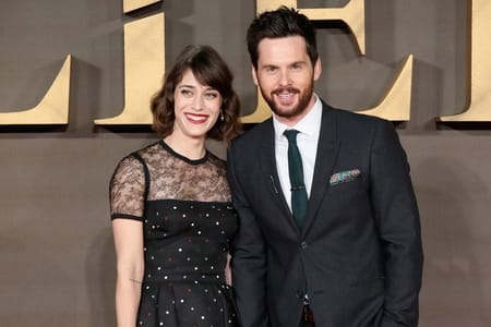 Lizzy Caplan with her husband Tom Riley, a British actor, producer and director